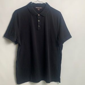 Michael kors black men’s polo shirt size L